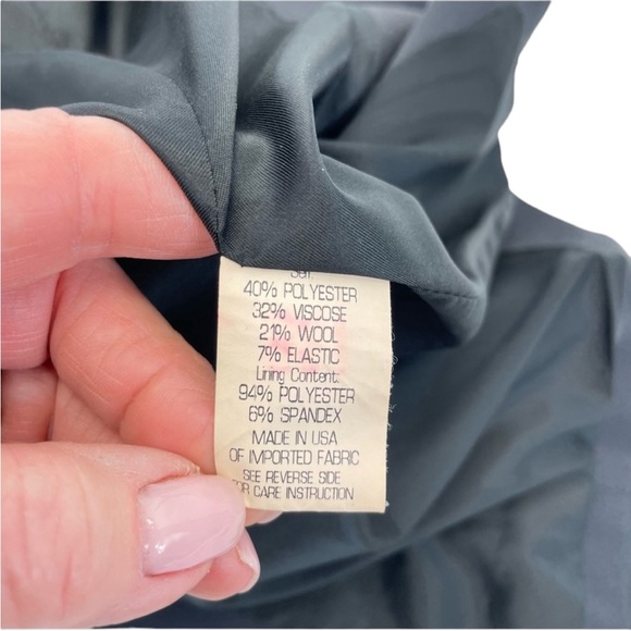 Theory Stretch Wool Equestrian Style Jacket Size 0 Black - Picture 15 of 16